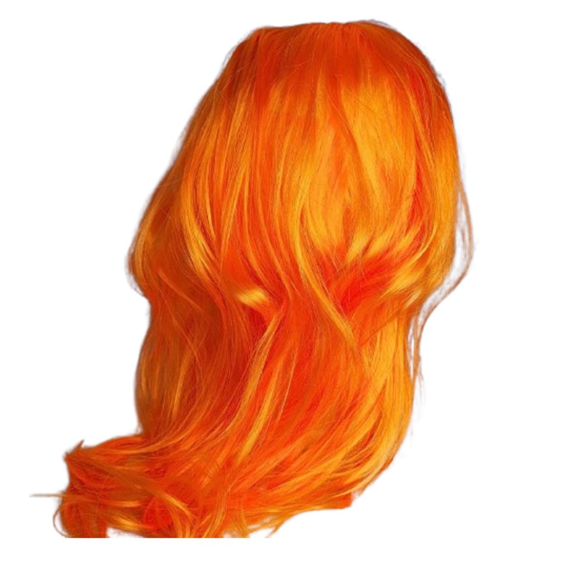 Peruca Fantasia Cosplay Longa Lisa Sintética Laranja Peruca Fantasia Cosplay Longa Lisa Sintética Laranja